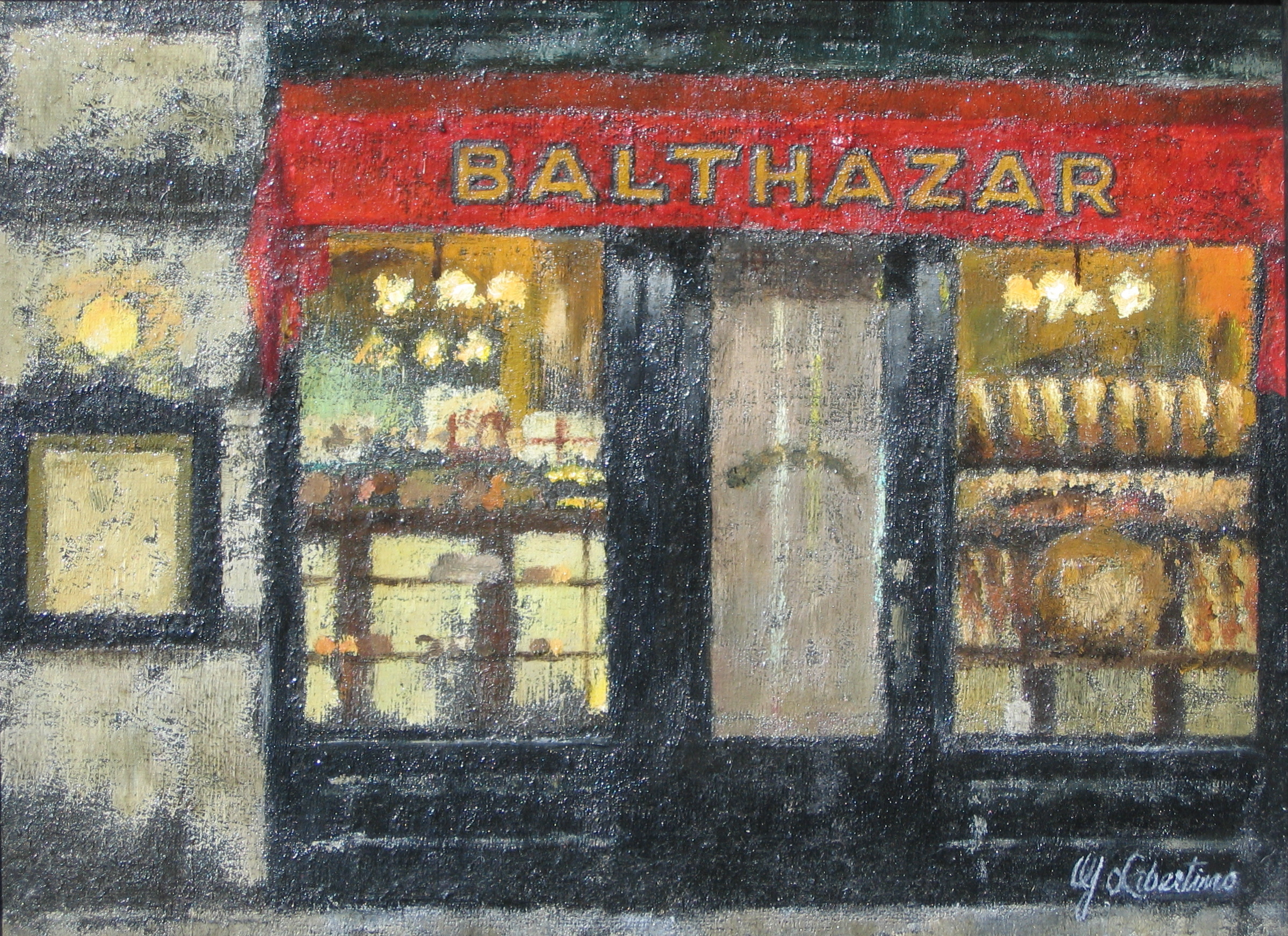 oil on plastered linen