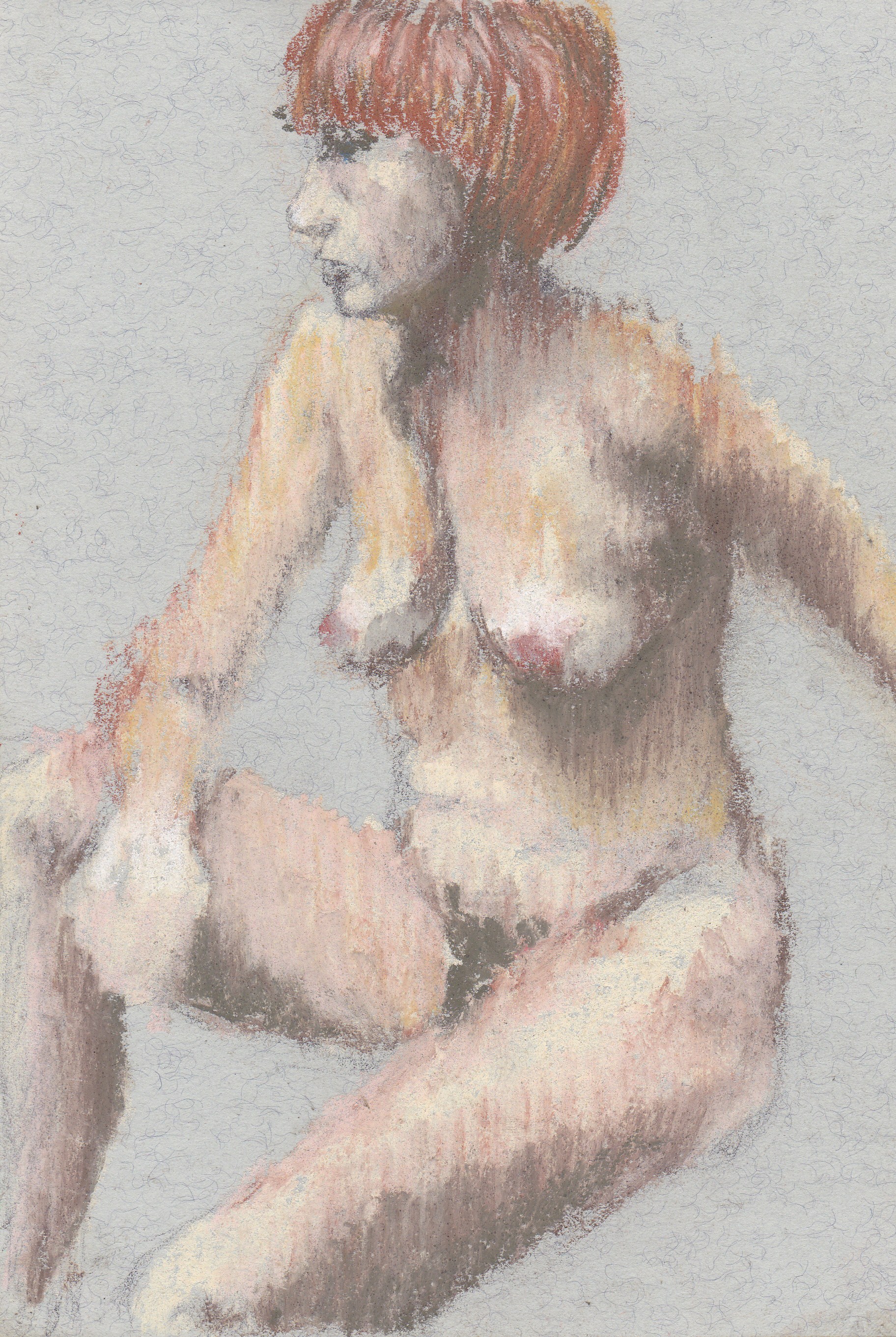pastel on paper