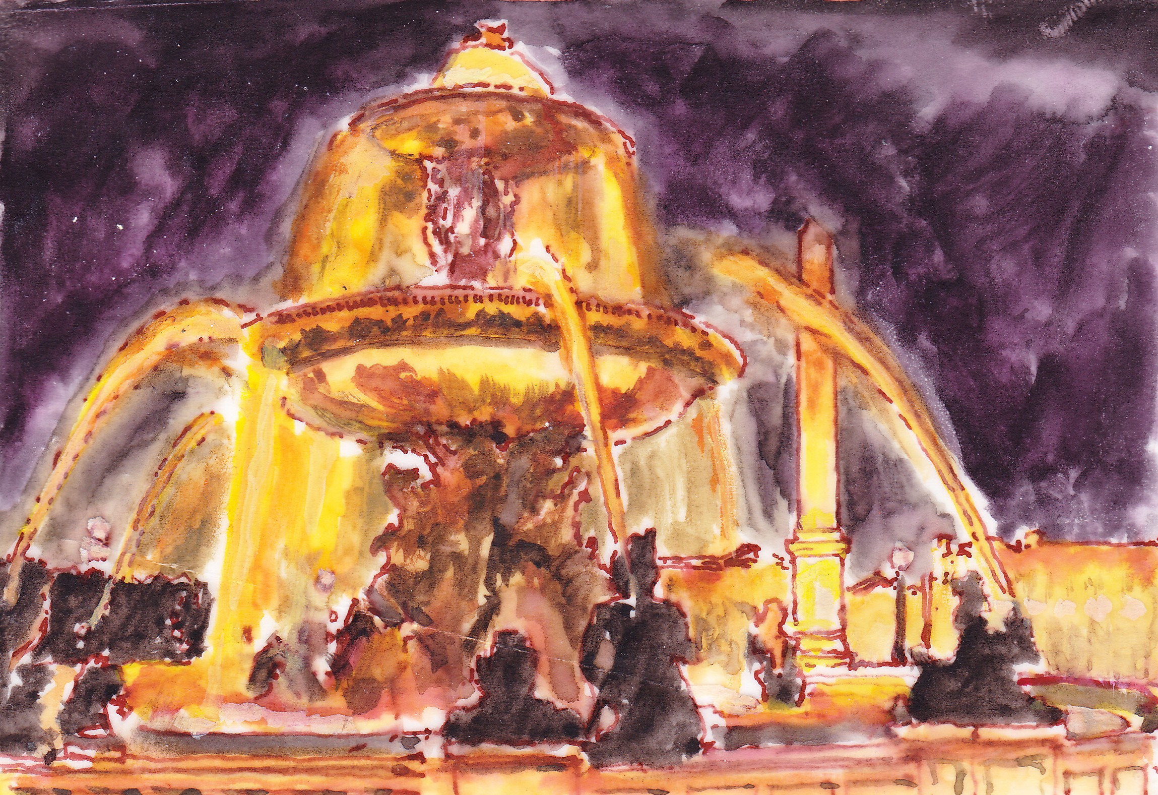 watercolour on vellum